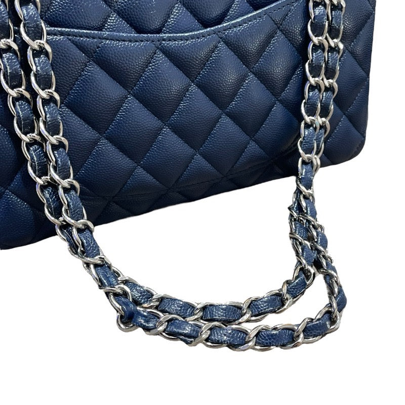 シャネル CHANEL マトラッセ23 A01113 ブルー　SV金具 キャビアスキン レディース ショルダーバッグ