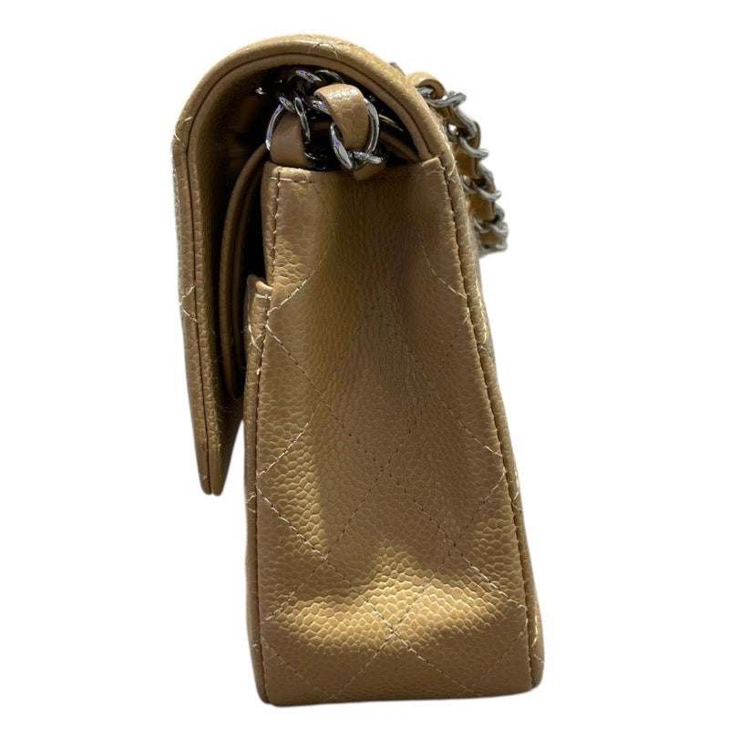 シャネル CHANEL マトラッセ25 A01112 ベージュ　SV金具 キャビア レディース ショルダーバッグ