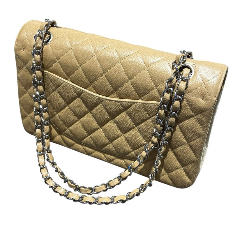 シャネル CHANEL マトラッセ25 A01112 ベージュ　SV金具 キャビア レディース ショルダーバッグ