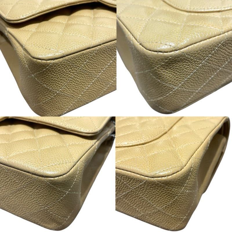 シャネル CHANEL マトラッセ25 A01112 ベージュ　SV金具 キャビア レディース ショルダーバッグ