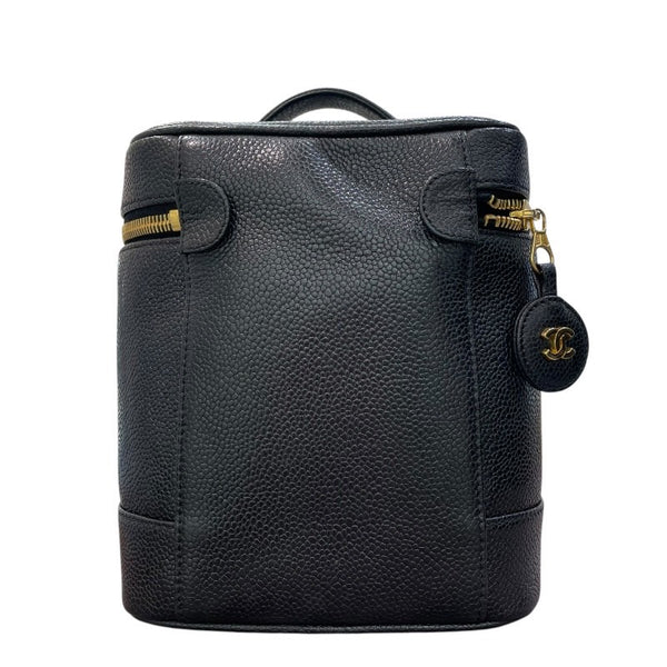 シャネル CHANEL バニティ A01988 3番台 ブラック×GD金具 キャビアスキン レディース ハンドバッグ