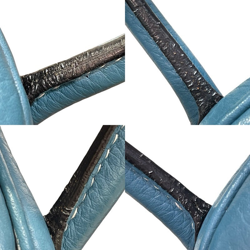 エルメス HERMES リンディ30 □Q刻印 ブルージーン×シルバー金具 トリヨンクレマンス レディース ショルダーバッグ