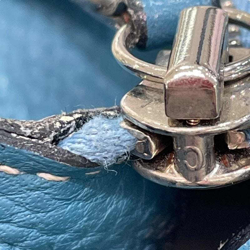 エルメス HERMES リンディ30 □Q刻印 ブルージーン×シルバー金具 トリヨンクレマンス レディース ショルダーバッグ