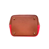 エルメス HERMES ピコタンロックMM Y刻印  ルージュクー・ゴールド×ゴールド金具 トリヨン レディース ハンドバッグ