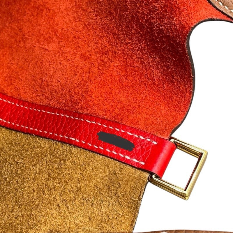 エルメス HERMES ピコタンロックMM Y刻印  ルージュクー・ゴールド×ゴールド金具 トリヨン レディース ハンドバッグ