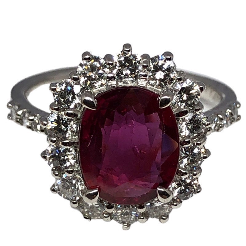 ルビー非加熱リング pt900 ジュエリー