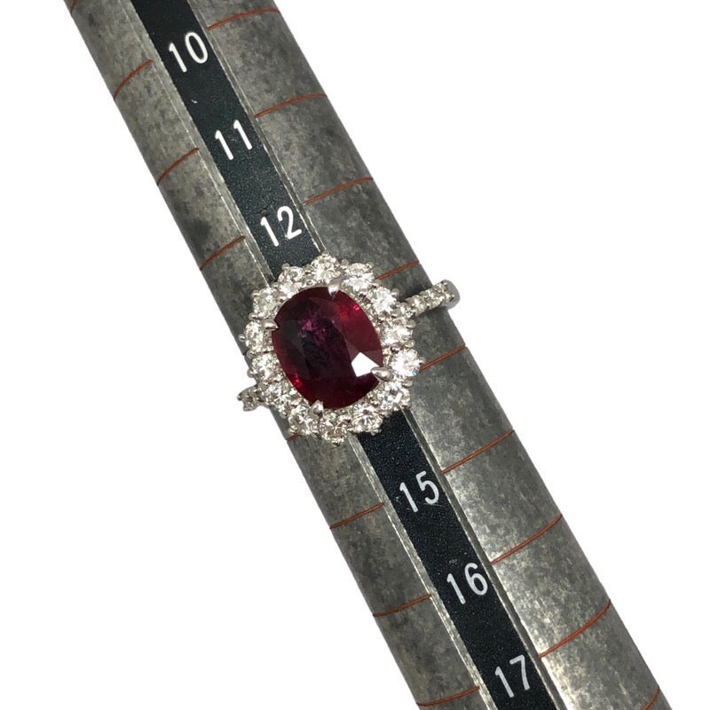 ルビー非加熱リング pt900 ジュエリー