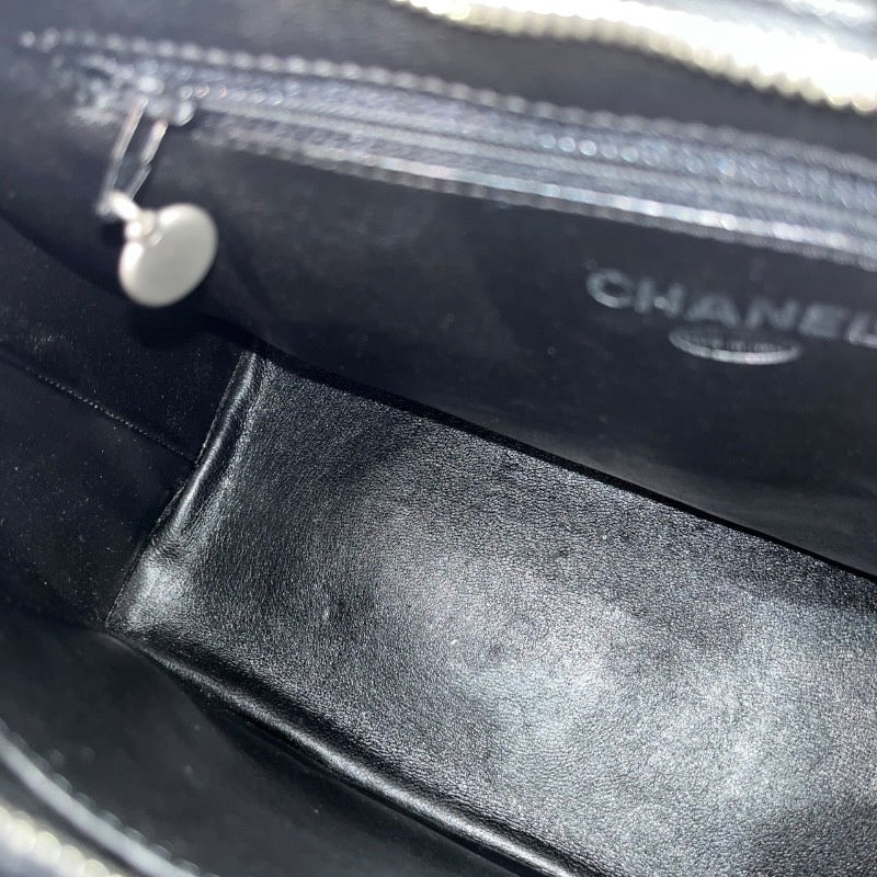 シャネル CHANEL 復刻トート A01804　6番台 ブラック×シルバー金具 キャビアスキン レディース トートバッグ