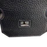 エルメス HERMES オータクロア32 〇Z刻 ブラック/ゴールド金具 アルデンヌ ユニセックス ハンドバッグ