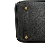 エルメス HERMES オータクロア32 〇Z刻 ブラック/ゴールド金具 アルデンヌ ユニセックス ハンドバッグ