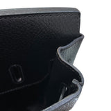 エルメス HERMES オータクロア32 〇Z刻 ブラック/ゴールド金具 アルデンヌ ユニセックス ハンドバッグ