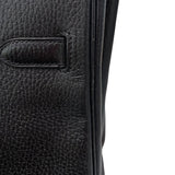 エルメス HERMES オータクロア32 〇Z刻 ブラック/ゴールド金具 アルデンヌ ユニセックス ハンドバッグ