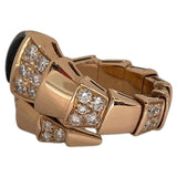 ブルガリ BVLGARI セルペンティヴァイパーリング 750PG/ダイヤモンド/オニキス ジュエリー