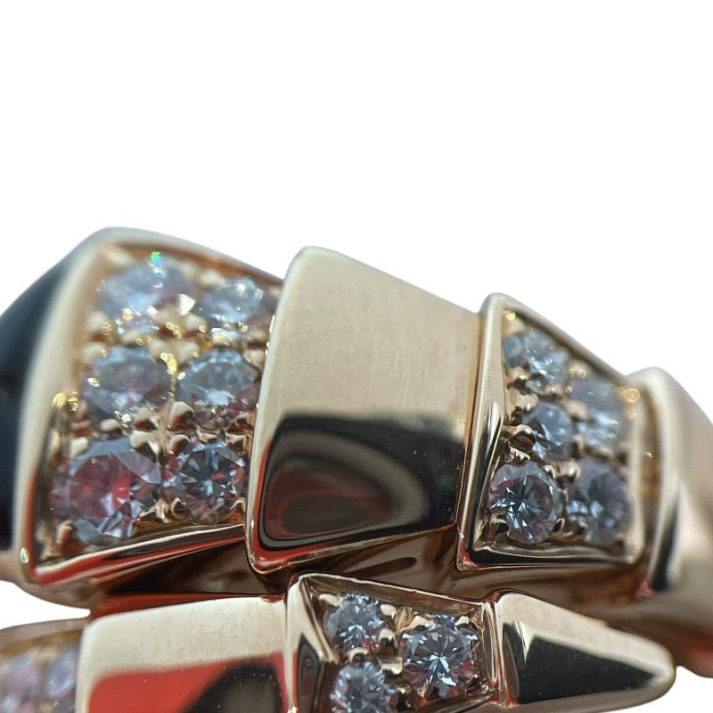 ブルガリ BVLGARI セルペンティヴァイパーリング 750PG/ダイヤモンド/オニキス ジュエリー
