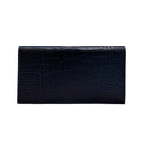 エルメス HERMES MC2・フレミング U刻印 ブラック アリゲーターマット レディース 長財布