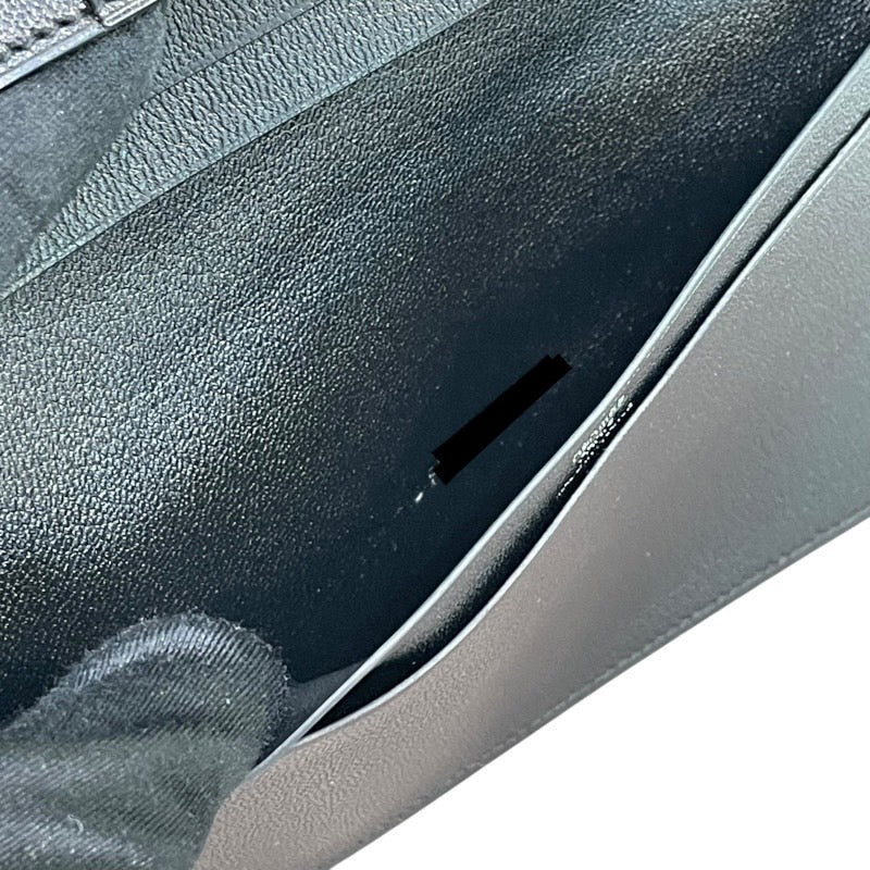エルメス HERMES MC2・フレミング U刻印 ブラック アリゲーターマット レディース 長財布