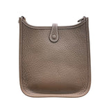 エルメス HERMES エヴリンTPM W刻 エトゥープ x シルバー金具 トリヨン ユニセックス ショルダーバッグ