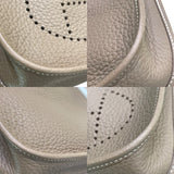 エルメス HERMES エヴリンTPM W刻 エトゥープ x シルバー金具 トリヨン ユニセックス ショルダーバッグ