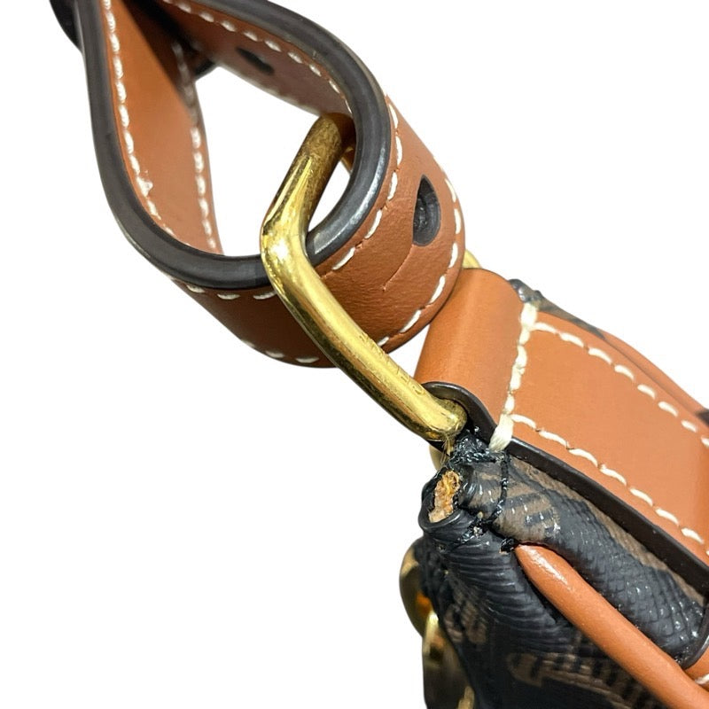 セリーヌ CELINE ミニアヴァバッグ タン　GD金具 トリオンフキャンバス・カーフ レディース ハンドバッグ