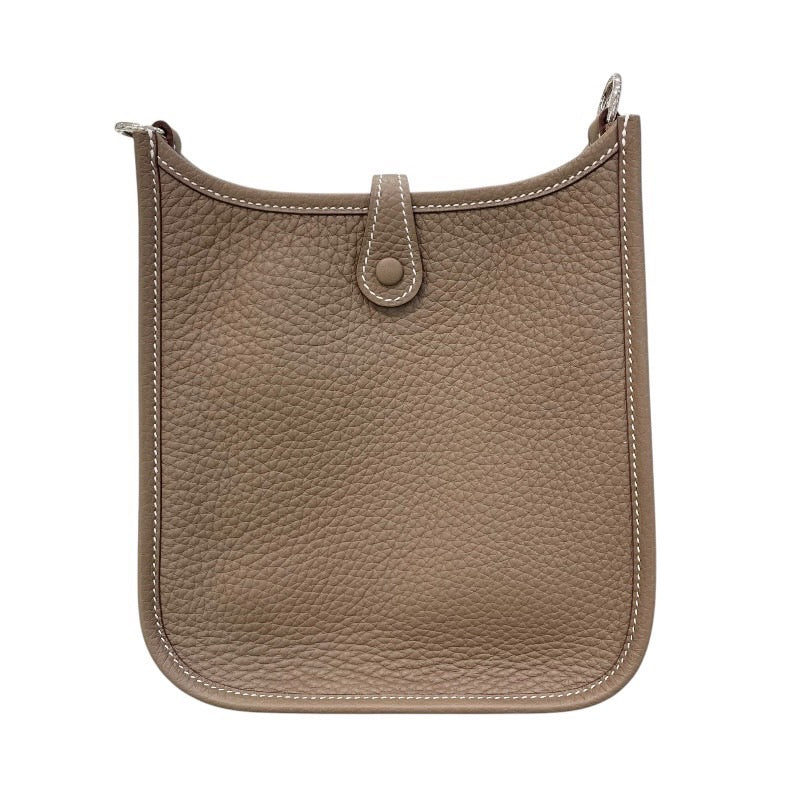エルメス HERMES エヴリンTPM W刻 エトゥープ×シルバー金具 トリヨンクレマンス ユニセックス ショルダーバッグ