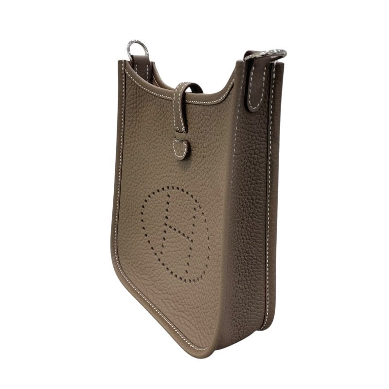 エルメス HERMES エヴリンTPM W刻 エトゥープ×シルバー金具 トリヨンクレマンス ユニセックス ショルダーバッグ
