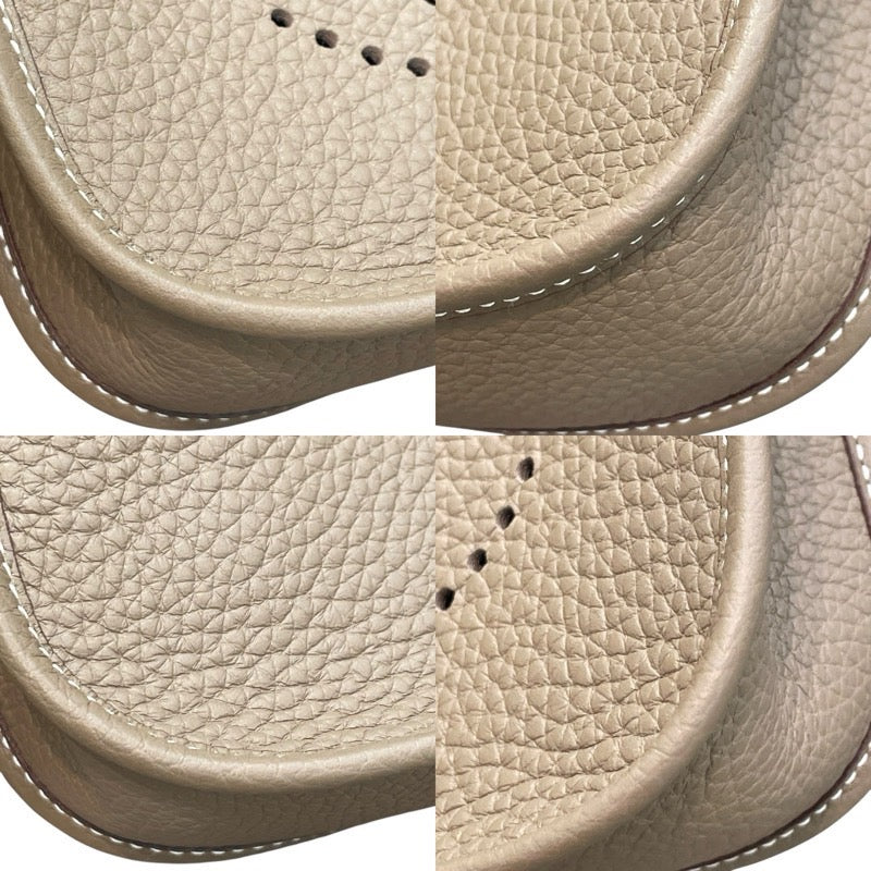 エルメス HERMES エヴリンTPM W刻 エトゥープ×シルバー金具 トリヨンクレマンス ユニセックス ショルダーバッグ