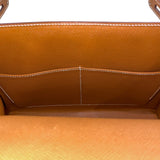 エルメス HERMES ケリー28 外縫い B刻印 ブラウン×シルバー金具 ヴォーエプソン レディース ハンドバッグ