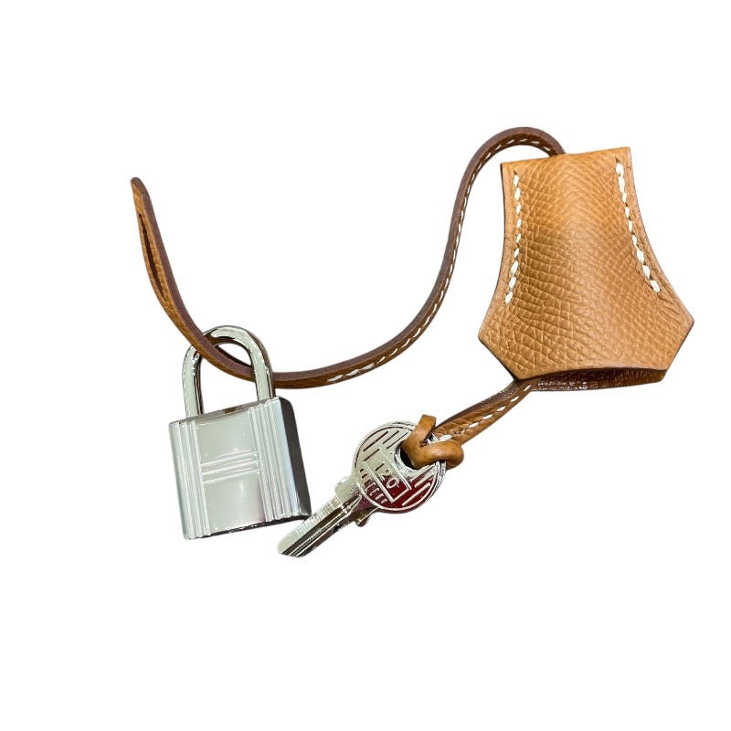 エルメス HERMES ケリー28 外縫い B刻印 ブラウン×シルバー金具 ヴォーエプソン レディース ハンドバッグ