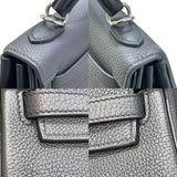 エルメス HERMES ケリー25 B刻印 ブラック×シルバー金具 トゴ レディース ハンドバッグ