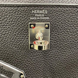 エルメス HERMES ケリー25 B刻印 ブラック×シルバー金具 トゴ レディース ハンドバッグ