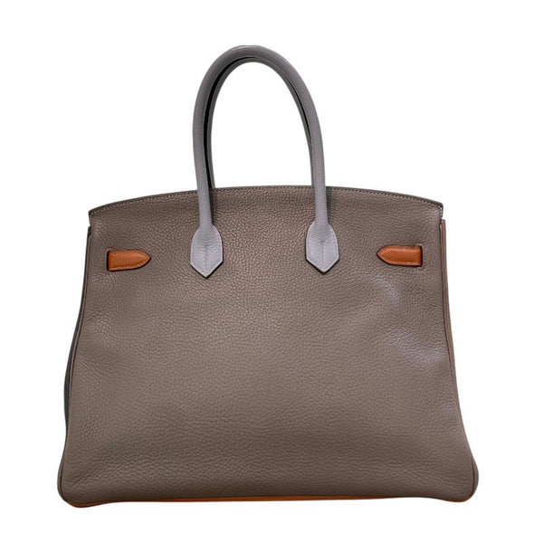 エルメス HERMES バーキン35 アルルカン □Q刻印 ウルトラバイオレット×ブルーラン×エタン×エトゥープ×ゴールド×ブルーオブスキュール×シルバー金具 トリヨンクレマンス レディース ハンドバッグ