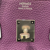 エルメス HERMES バーキン35 アルルカン □Q刻印 ウルトラバイオレット×ブルーラン×エタン×エトゥープ×ゴールド×ブルーオブスキュール×シルバー金具 トリヨンクレマンス レディース ハンドバッグ