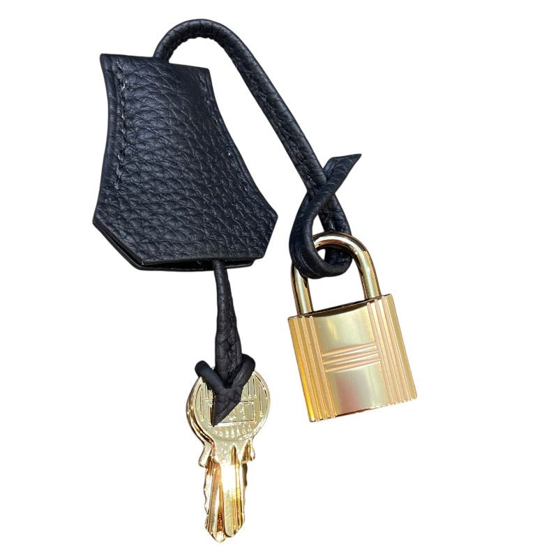 エルメス HERMES ケリー25 W刻 ブラック ゴールド金具  トゴ レディース ハンドバッグ