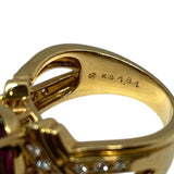 タサキ TASAKI リング K18YG ガーネット ジュエリー