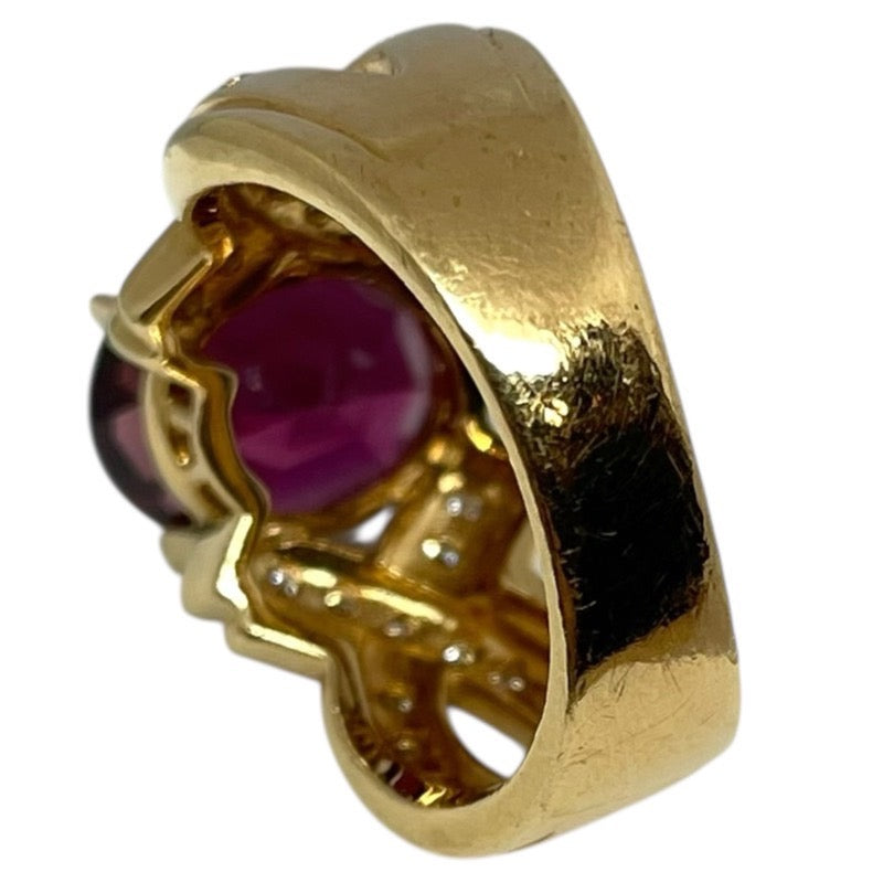 タサキ TASAKI リング K18YG ガーネット ジュエリー