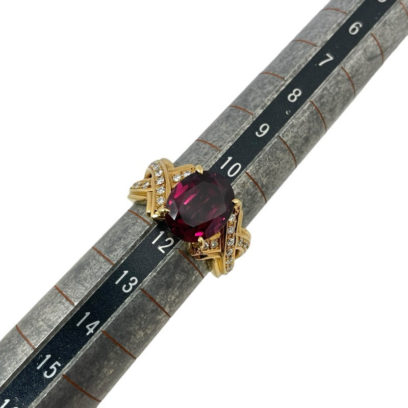 タサキ TASAKI リング K18YG ガーネット ジュエリー