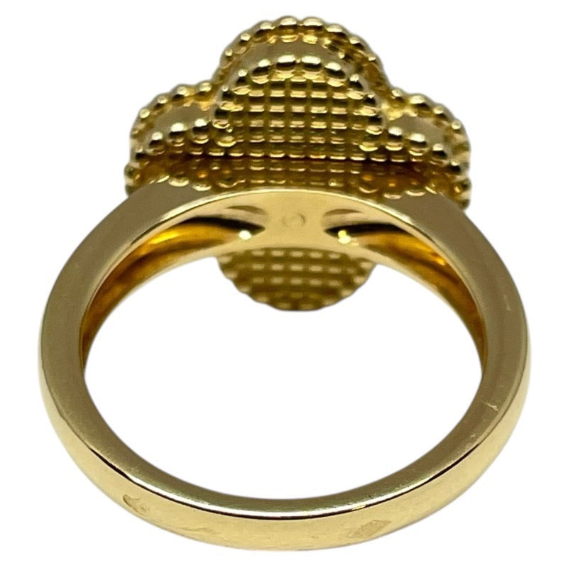 ヴァンクリーフ＆アーペル Van Cleef & Arpels ヴィンテージアルハンブラ 1Pダイヤリング MOP 750/MOP ジュエリー