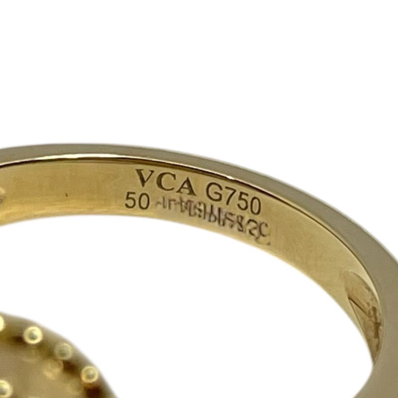 ヴァンクリーフ＆アーペル Van Cleef & Arpels ヴィンテージアルハンブラ 1Pダイヤリング MOP 750/MOP ジュエリー