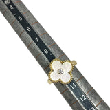 ヴァンクリーフ＆アーペル Van Cleef & Arpels ヴィンテージアルハンブラ 1Pダイヤリング MOP 750/MOP ジュエリー