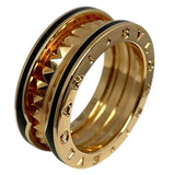 ブルガリ BVLGARI ビーゼロワンロックリング ２バンド 750PG ジュエリー