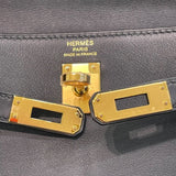 エルメス HERMES ケリー25 W刻印 ブラック×ゴールド金具 スイフト レディース ハンドバッグ