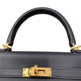 エルメス HERMES ケリー25 W刻印 ブラック×ゴールド金具 スイフト レディース ハンドバッグ
