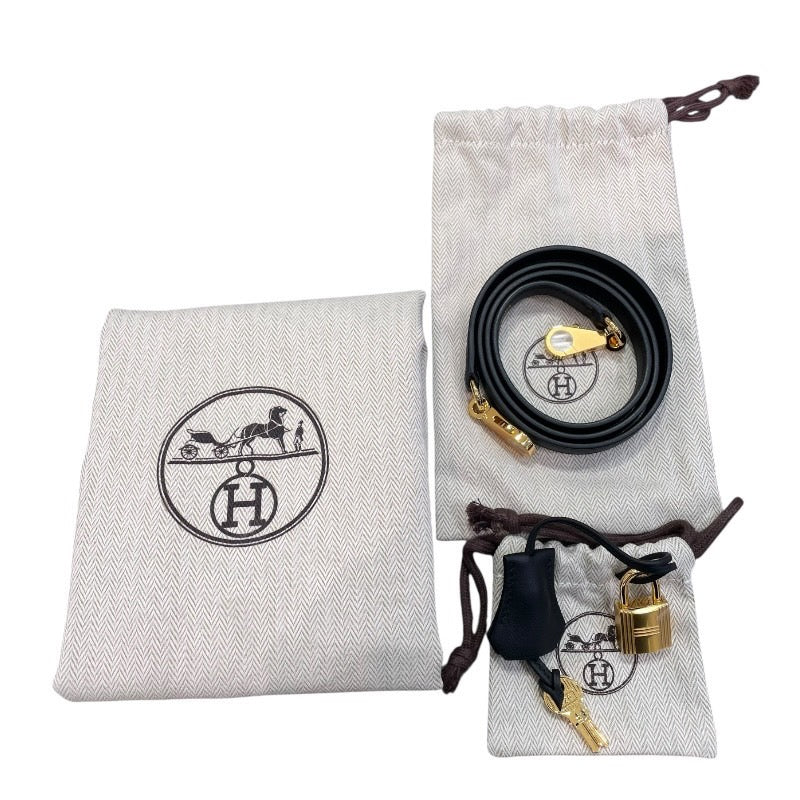 エルメス HERMES ケリー25 W刻印 ブラック×ゴールド金具 スイフト レディース ハンドバッグ