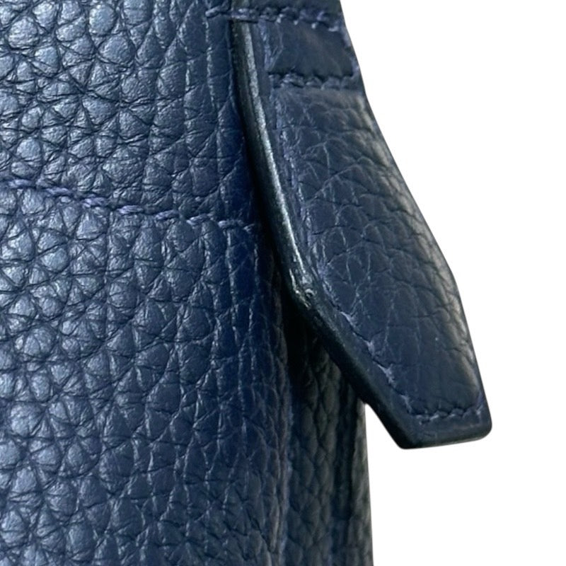 エルメス HERMES ボリード31 A刻印 ブルーニュイ×シルバー金具 トリヨンクレマンス レディース ショルダーバッグ