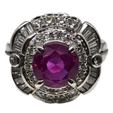 ルビー非加熱リング pt900 ジュエリー