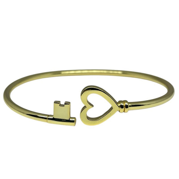 ティファニー TIFFANY＆CO ハートキーワイヤーブレス 750YG ジュエリー