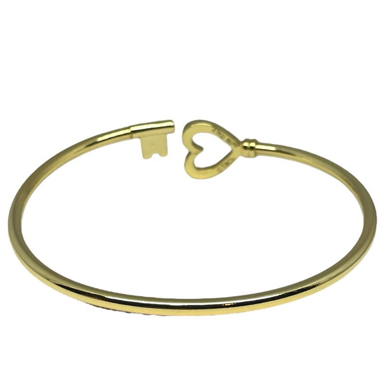 ティファニー TIFFANY＆CO ハートキーワイヤーブレス 750YG ジュエリー