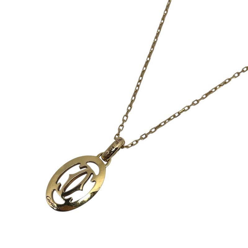 カルティエ Cartier ロゴドゥーブル ダイヤネックレス 750PG ジュエリー