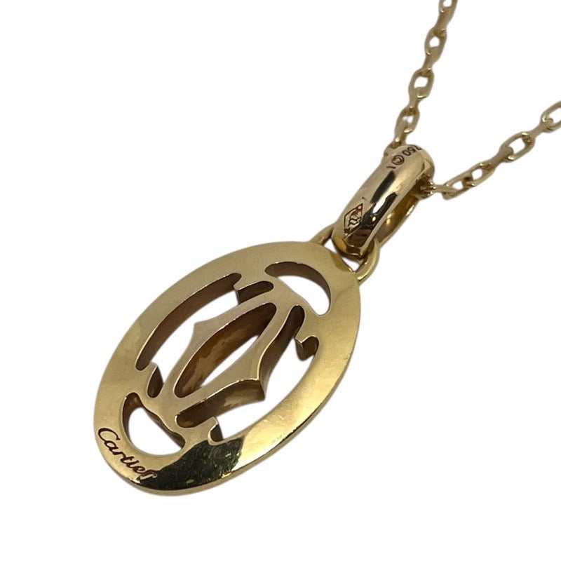 カルティエ Cartier ロゴドゥーブル ダイヤネックレス 750PG ジュエリー