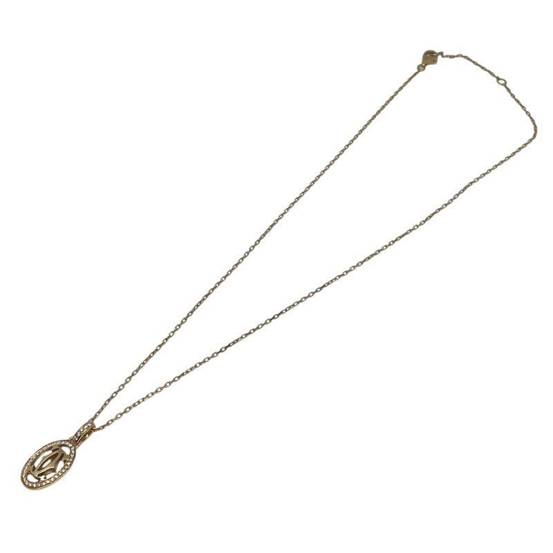 カルティエ Cartier ロゴドゥーブル ダイヤネックレス 750PG ジュエリー